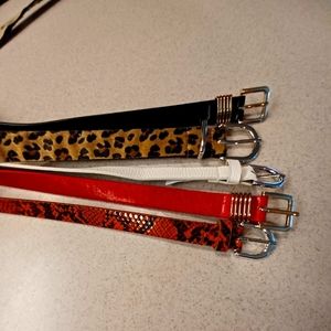 4 belts size L/XL